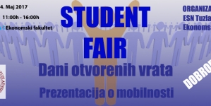 Najava događaja: Dani otvorenih vrata  „Student Fair”