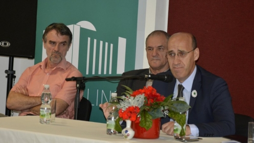 Ramiz Salkić  potpredsjednik bh. entiteta RS održao političku tribinu u Linzu