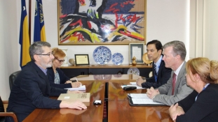 Susret gradonačelnika Tuzle i novog šefa Misije OSCE-a u Bosni i Hercegovini