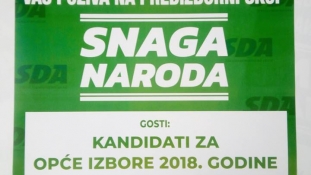 Najava predizbornog skupa SDA u Slavinovićima