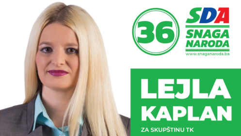 Predstavljamo kandidate: Lejla Kaplan, kandidatkinja SDA za Skupštinu TK