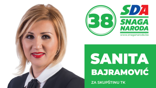 Predstavljamo kandidate: Sanita Bajramović, kandidatkinja SDA za Skupštinu TK
