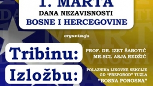 Javna tribina o značaju 1. marta Dana nezavisnosti BiH u organizaciji Preporoda večeras u Tuzli