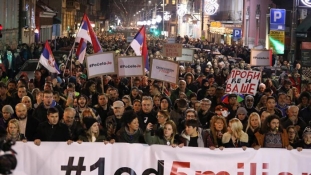 Građanski protest pod nazivom “Jedan od pet miliona” održaće se i danas u Beogradu