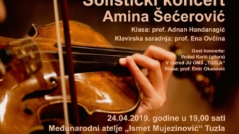 Solistički koncert Amine Šećerović 24. aprila u Ateljeu ”Ismet Mujezinović”