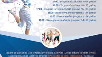  „Ljetna zabava“:  Dan otvorenih vrata Centra za ples i rekreaciju