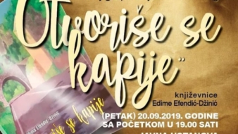 Najava promocije knjige “Otvoriše se kapije” autorice Edime Efendić – Džinić iz Tuzle