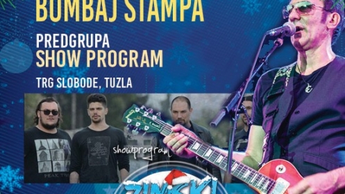 Koncert grupe Bombaj štampa 12.decembra na Trgu slobode u Tuzli