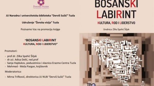 Najava promocije knjige „Bosanski labirint, kultura, rod i liderstvo“  dr. Zilke Spahić-Šiljak