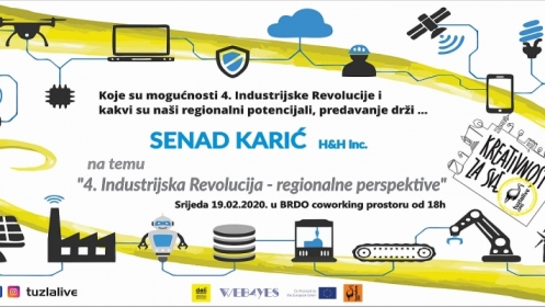 „4. industrijska revolucija – regionalne perspektive“ – predavanje drži Senad Karić