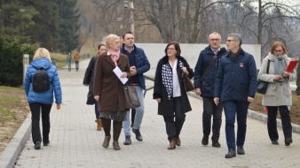 Gradonačelnik Jasmin Imamović sa saradnicima obišao radove rekonsturkcije kompleksa Slane Banje