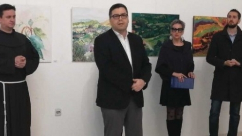 Ministar Mićanović otvorio izložbu slika likovne kolonije Breške