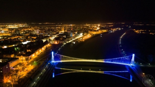 Grad Osijek obojio most u boje naše zemlje i poslao poruku podrške BiH!