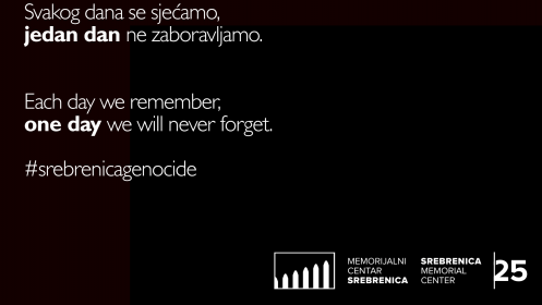 11. jula u 12 sati na zvuk sirene zastanite i odajte počast žrtvama genocida u Srebrenici