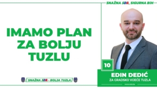 Edin Dedić, kandidat SDA Tuzla za Gradsko vijeće: Imamo Plan za bolju Tuzlu!