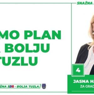 Jasna Hadžiselimović, kandidatkinja  SDA Tuzla za Gradsko vijeće: Imamo Plan za bolju Tuzlu!