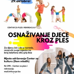 Centar za ples i rekreaciju: Besplatna škola plesa za sve osnovce