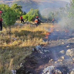 Požari u Konjicu i Čitluku i dalje aktivni, djelovali i helikopteri OSBiH
