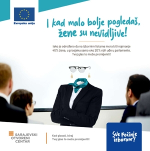 ‘I kad malo bolje pogledaš, žene su nevidljive!’, kampanja za jačanje političkog učešća žena u BiH