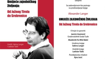 Promocija knjige Alexander Langer – Umijeće zajedničkog življenja: Od Južnog Tirola do Srebrenice