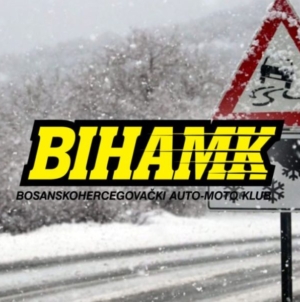 BIHAMK: Snijeg na putevima preko Kupresa, Mliništa, Blidinja, Nišića i Karaule
