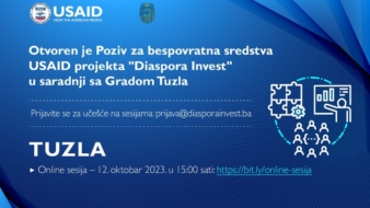 Poziv za bespovratna sredstva USAID projekta Diaspora Invest u saradnji sa Gradom Tuzla