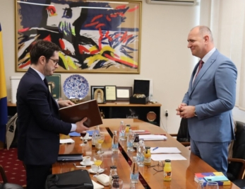 Ambasador Francuske u BiH, NJ.E. François Delmas sastao se sa gradonačelnikom Tuzle, Zijadom Lugavićem