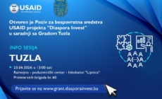 Poziv na info sesiju „Dijaspora invest“ koju organizuje USAID u suradnji sa Gradom Tuzla