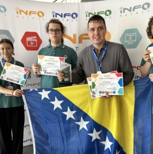 Tuzlanski učenici osvojili su dvije medalje na internacionalnoj Infomatrix olimpijadi koja je održana u Bukureštu