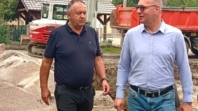 Gradonačelnik Lugavić obišao radove u naselju Mandžukovac: U toku izgradnja sistema za odvodnju oborinskih voda