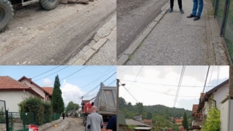 Gradonačelnik Lugavić posjetio MZ Mosnik gdje su u toku radovi na sanaciji puta u ulici Amalije Lebeničnik