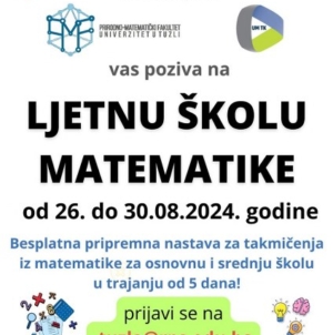 Prijave za ljetnu školu matematike u Tuzli