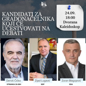 Javna debata: “Sučeljavanje kandidata za Gradonačelnika Tuzle” na lokalnim izborima 2024. godine.