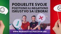 „Moje izborno iskustvo“ – pozivaju se građani da podijele svoja pozitivna ili negativna iskustva sa izbora