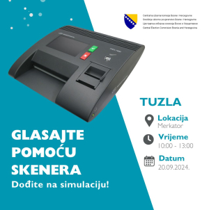 Glasajte pomoću skenera, dođite na simulaciju!