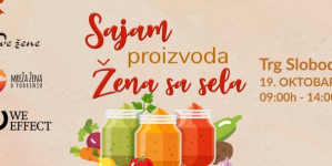 Sajam proizvoda žena sa sela na Trgu slobode