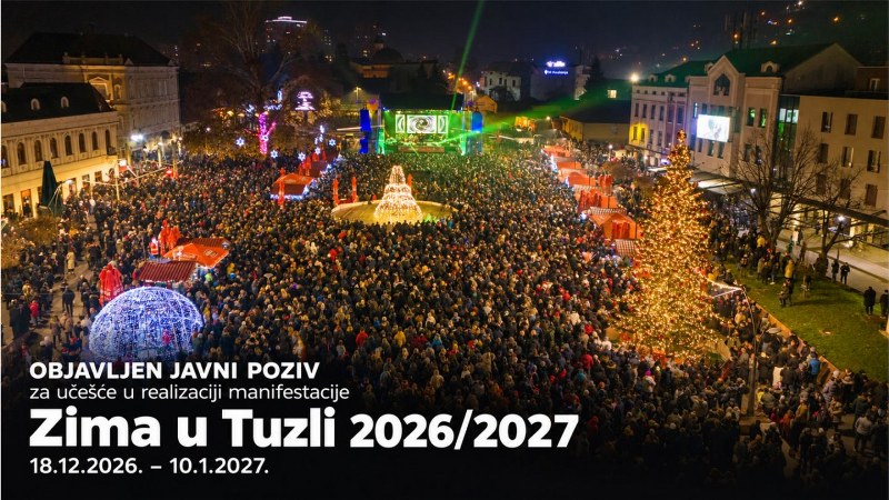 Objavljen Javni poziv za obrtnike za učešće u realizaciji manifestacije ‘Zima u Tuzli’